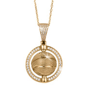 Spinning Basketball Pendant